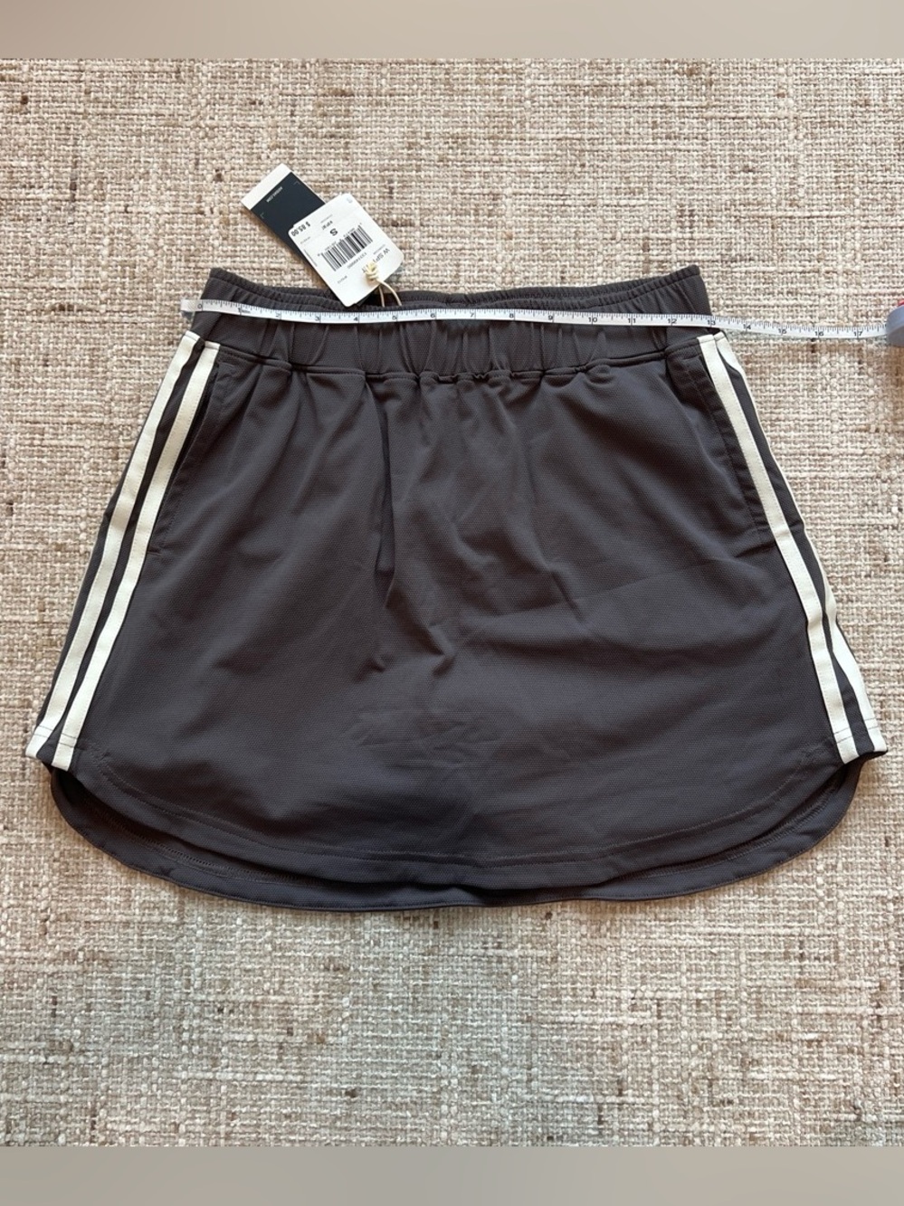 Adidas Women’s Athletic Shorts Skort with White Side Stripes